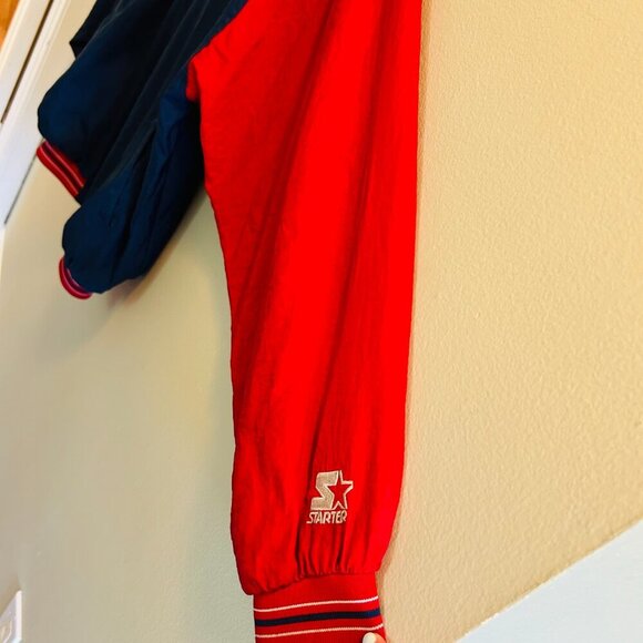 Cleveland Indians Starter Jacket Mens Size XL Diamond Collection Vintage Blue - Picture 3 of 12